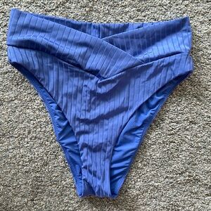 Aerie high cut cheeky shine bottoms size medium